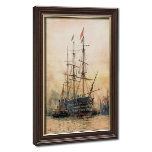 Toile The Last Journey of Victory Wyllie cadre suspendu déco murale bureau 20x30cm