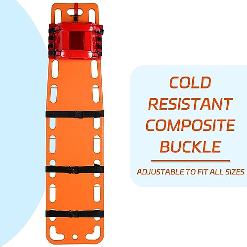Image of Spine Board Stretcher Backboard for Patient - EMT Backboard Immobilization Portable Patient Transport Rescue Lightweight PE Plastics Ambulance Stretcher Gurney
