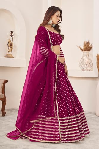 indian ready to wear lehenga choli for women flared party night with stitched blouse-vol33