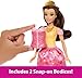 Mattel Disney Princess Toys, Belle Fashion Doll with 2 Looks, 9 Accessories, 2 Snap-On Bodices & 2 Skirts, 2-in-1 Stories Inspired by Movie