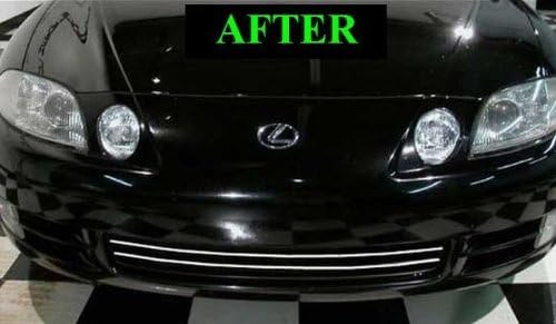 312MOTORING FITS 1995-1996 LEXUS SC300 SC400 CHROME GRILL GRILLE KIT SC 300 400 95 96