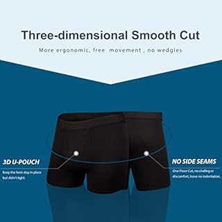 BAMBOO COOL Men's Underwear Boxer Briefs Soft Breathable Performance Underwear for Men 4 Pack (L)