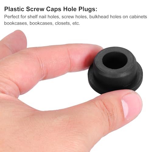 Image of MECCANIXITY 8pcs T-Shaped Silicone Plugs 24mm 15 /16 Inch Dia Snap in Plug Hole Seal Cover Round Rubber Stopper for Kitchen Rubber Bulkheads Waterproof Sealing Plugs Black