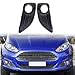 WWWFZS Kratka kratka grill kratka przednia dolna zderzak światło przeciwmgielne pokrywa lewa / prawa kratka pasuje do Forda Fiesta Hatchback 3-drzwiowa 2012-2016 Facelift Hole Grills FFFF (kolor: 1 para)