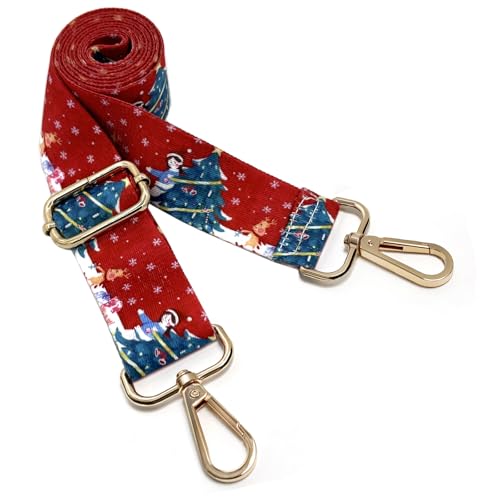 Image of Dsigo Purse Strap, 1.5 inch Wide Gold Alloy Buckle Floral Printing Crossbody Shoulder Strap for Bag Handbag Crossbody Bags