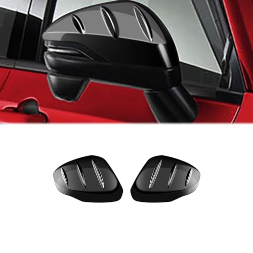 Sodukyn ホンダ 新型 ヴェゼルRV系RV3 RV4 RV5 RV6に対応サイドミラー アクセサリー汚れ防止 防水ドアミラー社外品 ガーニッシュABS2枚 艶ありブラック