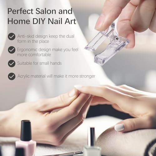 Set de 20 Clips para Extensión de Uñas Transparente miniatura 3