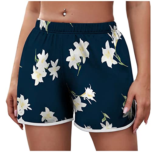 Women's Floral Print Beach Shorts Quick Dry Summer Swimmwear Shorts Beach Lightweight Sweat Shorts Running Track Shorts #TOP9