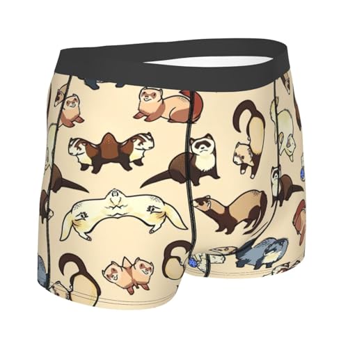 Hairy Ferret Boxer Briefs, Moisture Wicking & Breathable,Underwear for Men3