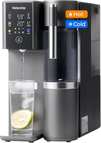 Waterdrop WD-A2 Countertop Reverse Osmosis System, Hot and Cold RO System, Portable Pure Water Tank,...
