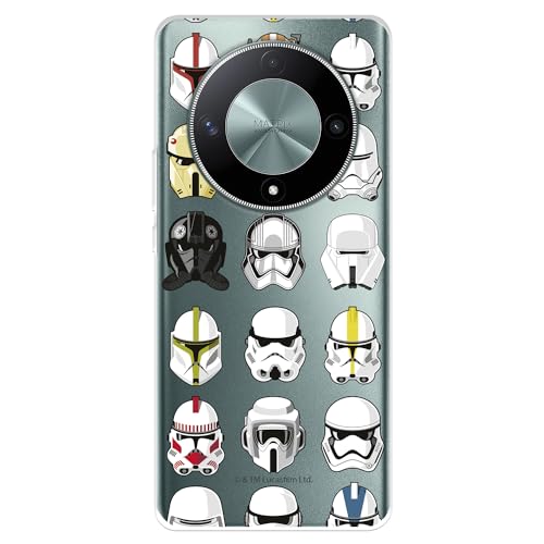 Coque compatible avec Huawei Honor Magic6 Lite Officiel Star Wars Motif Casques pour protéger votre mobile. Coque en silicone transparente souple sous licence...
