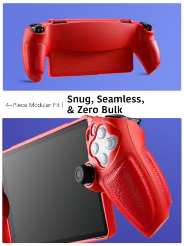 Image of UYIYE PlayStation Portal Case, Slim Shockproof Protective Cover,Retro Red