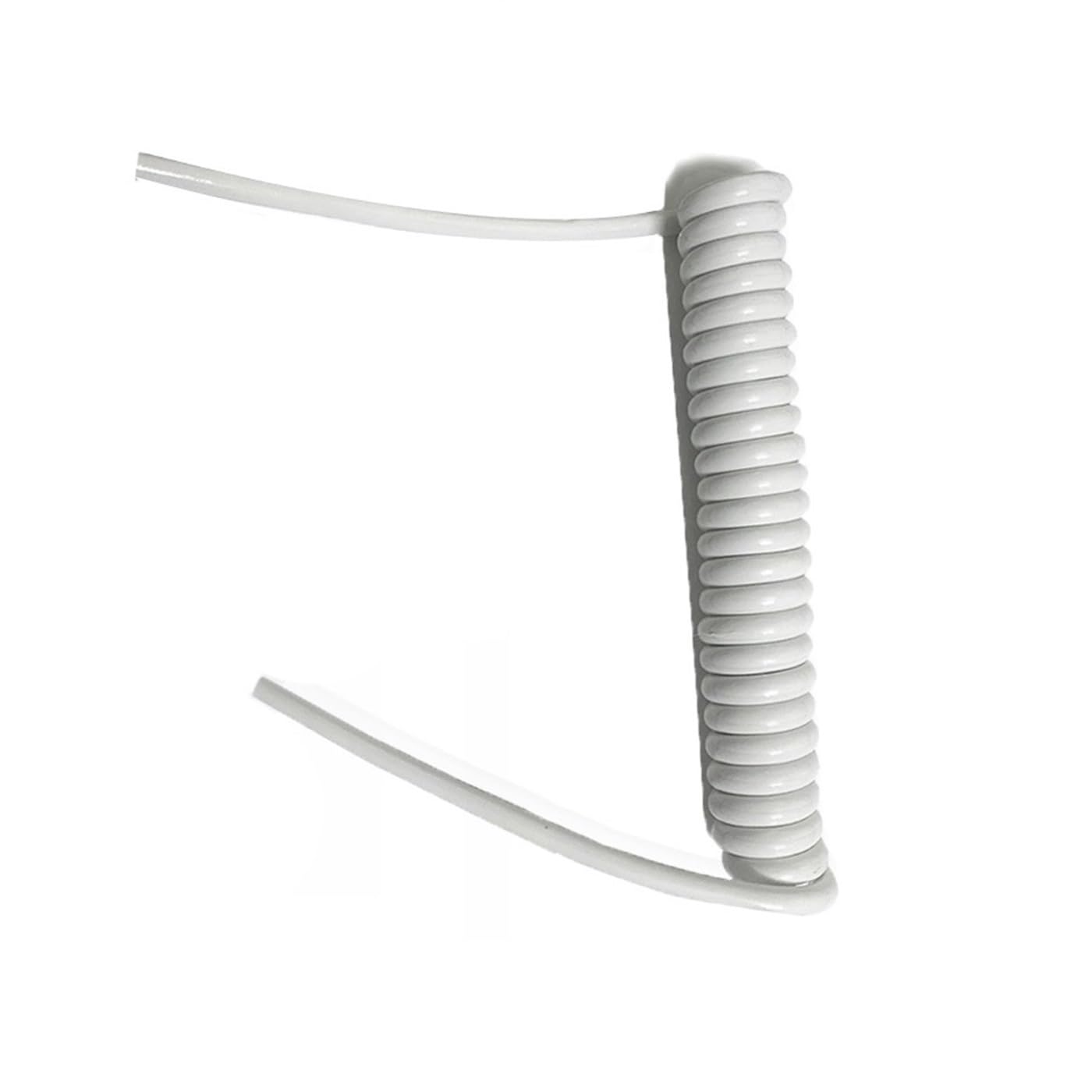przewód spiralny, 2 szt. 3-żyłowy kabel spiralny teleskopowy 15AWG o długości 0(White)