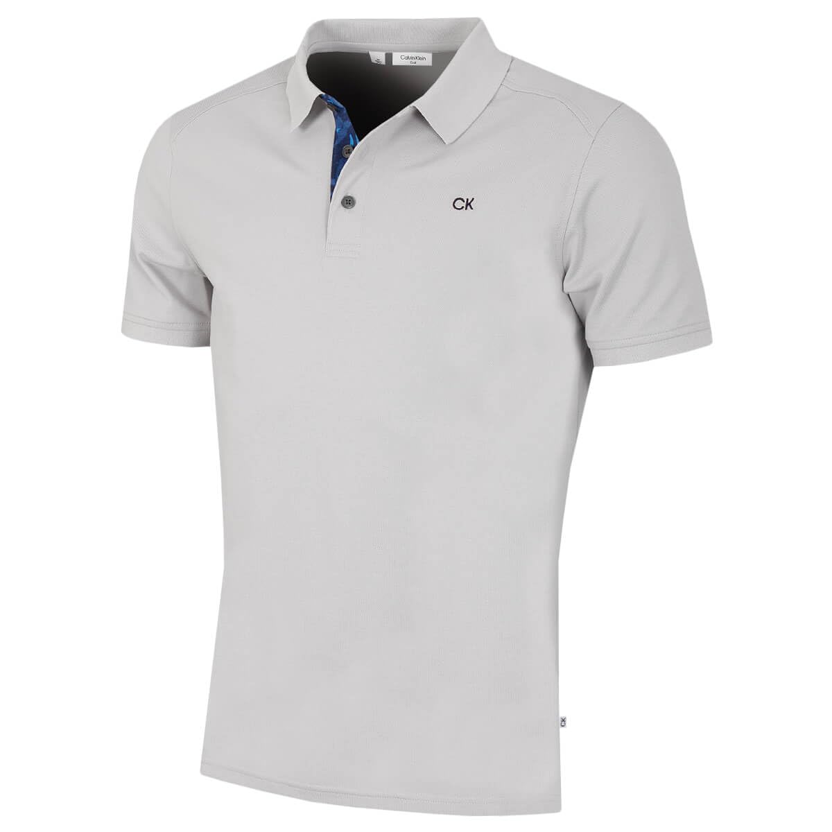 Calvin Klein Mens Campus Camo Golf Polo Shirt - Silver Camo - XXXXXL