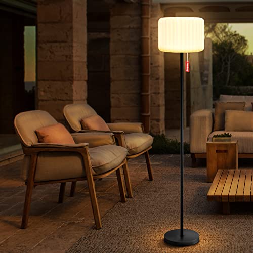 Nicebuy Solar Outdoor Floor Lamp For Patio Waterproof Solar Power Outdoor Lamps Cordless Battery Operated Usb Rechargeable,Rgb Color Height Adjustable For Lawn Yard Porch Indoor #TOP29