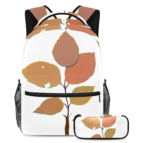 Sac à dos Dead Leaf avec trousse pour enfants et adolescents par 2 pièces multicolore
