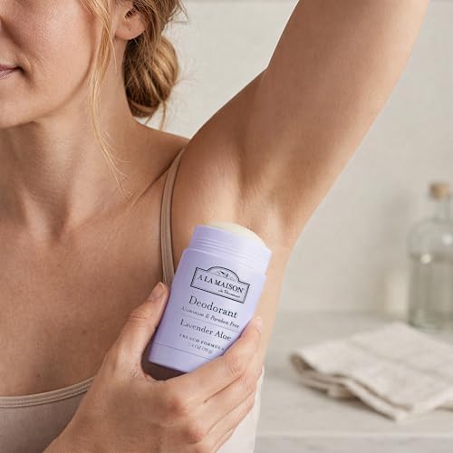 Image of A La Maison Lavender Aloe Deodorant Aluminum-Free Paraben-Free for Women, Men