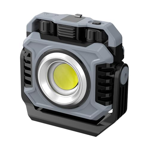 Lampe de camping LED portable projecteur extérieur étanche d'urgence noir