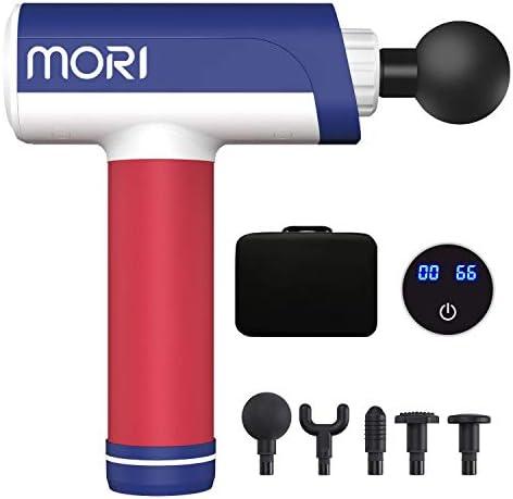 Massage Gun Deep Tissue Percussion Muscle Massage Gun for Athletes Workout Equipment at Home Gym 3200RPM Motor for Neck Back Body Muscle Relaxation (Dark Blue)