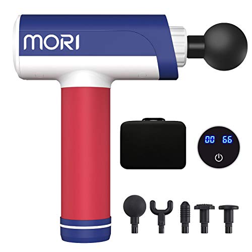 Massage Gun Deep Tissue Percussion Muscle Massage Gun for Athletes Workout Equipment at Home Gym 3200RPM Motor for Neck Back Body Muscle Relaxation (Dark Blue)