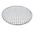 ATEUXOL Grillmatten Gitter BBQ Grill Mesh 304 Edelstahl Runde BBQ Grill Draht Mesh Hause Braten...
