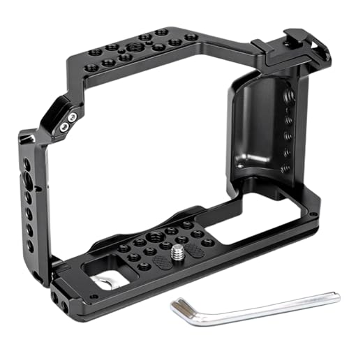 Cage de caméra en alliage d'aluminium robuste pour stabilisation vidéo