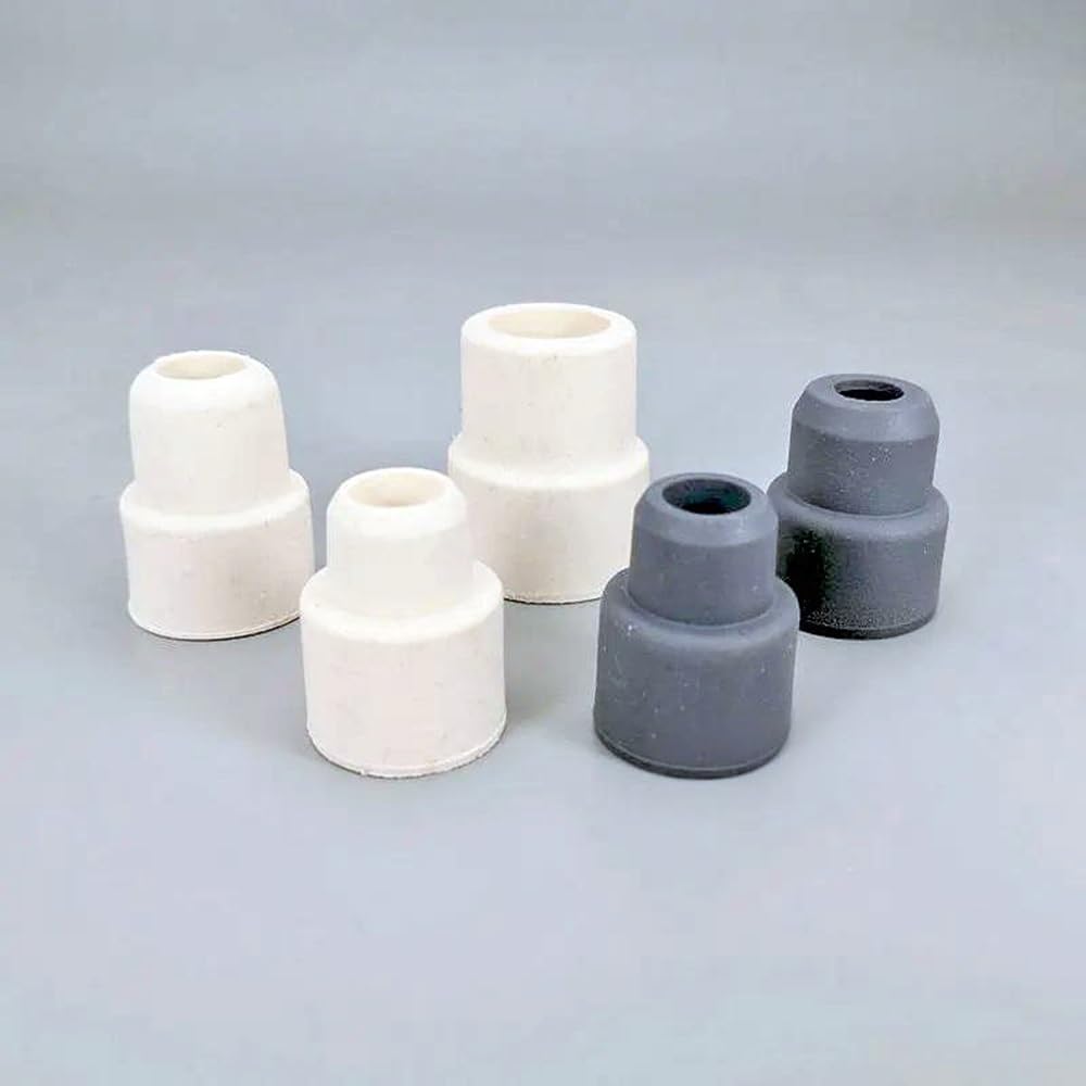 Tapón de goma laboratorio, tapones sellado rosca inversa, tipo manga, gris, blanco, 14, 19, 24, 20/50/100 Uds | Gray No.19 100pcs