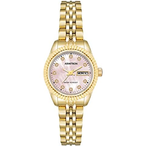 Armitron Women's Gold Crystal Accented Watch Cover