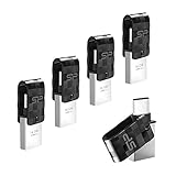 Silicon Power 16GB C31 Dual Flash Drive for Type-C Smartphones and Tablets, 5-Pack