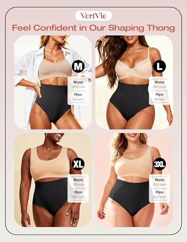 Image of Vertvie Tummy Control Shapewear Shorts for Women Butt Lifting Body Shaper Shorts High Waisted Seamless Girdles Under Dress