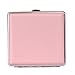 Produktbild Panegy Modernes und Elegantes Damen Zigarettenetui aus Leder und Metall für 20 Zigaretten - Pink - 9.7 * 9.3 * 1.9cm