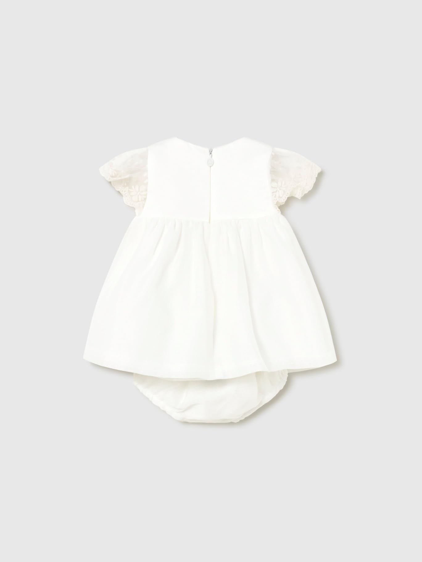 Mayoral Vestito Combined Cerimonia per Bimba Panna