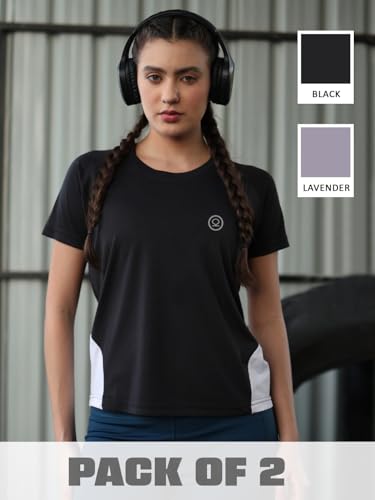 Image of CHKOKKO Gym Tshirt for Women Workout Dry Fit t Shirt Sports Tshirt Lightweight Round Neck Breathable Half Sleeve Activewear Mesh Running Yoga Tops for Woman