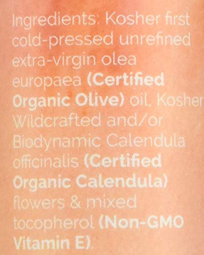 Miniatura 6 de Aceite de caléndula orgánico certificado Bodyceuticals de alta potencia de la granja-flor y aceite de oliva  Hidratante cuidado de la piel y