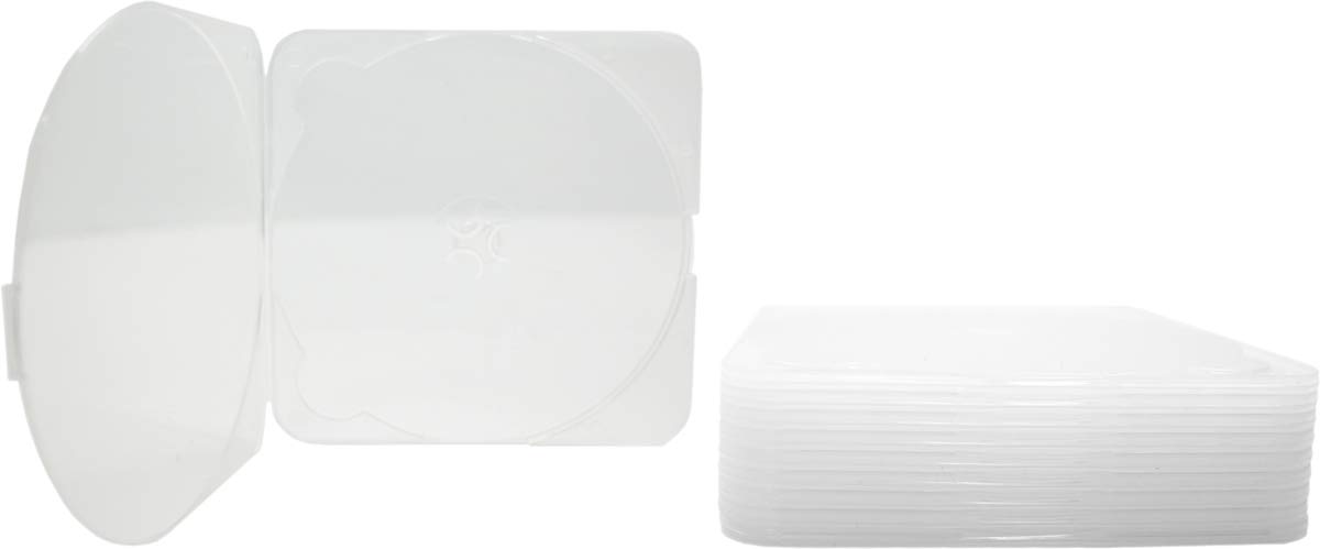 10 CD Jewel Cases - Trimpak Style - 3.8mm - Single, Clear - 4-7/8" x 5" CDBP38CL (Trim Pack, Trimpack, DVD Boxes, Holders)