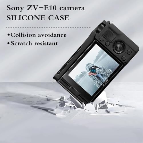 HUADU Protetor de tela (3 + 1 pacote) compatível com câmera Sony Alpha ZV-E10 Vlog, filme de vidro t