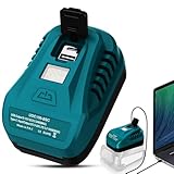 Chargeur USB de 100 W de type C pour batterie Bosch PBA PSB PSR 18 V   Convertisseur de puissance   Peut être utilisé avec chargeur USB de type C, avec port USB 2,1 A