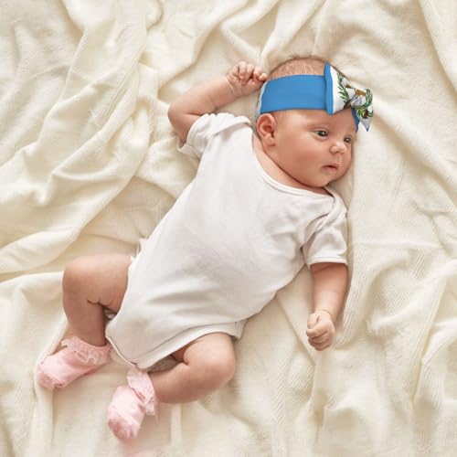 Baby Flag of Guatemala printed bow headband, fashionable and cute, soft and skin-friendly, good elasticity4