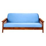 Magshion* Fit 8~10 Inch Futon Mattresses Futon Cover Slipcover (Full (54x75 in.), Light Blue)
