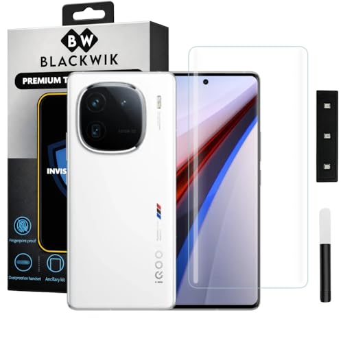 Image of Blackwik Premium Curved UV Tempered Glass For iQOO 12 Pro Cellphone (Transparent, Pack Of 1) Advanced Border Less Full Screen Coverage UV Screen Protector Guard With Installation Kit