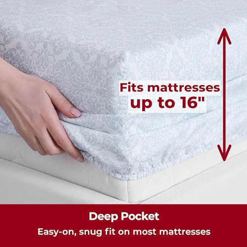 image for Mellanni Queen Sheets Set - 4 PC Iconic Collection Bedding - Hotel Lux