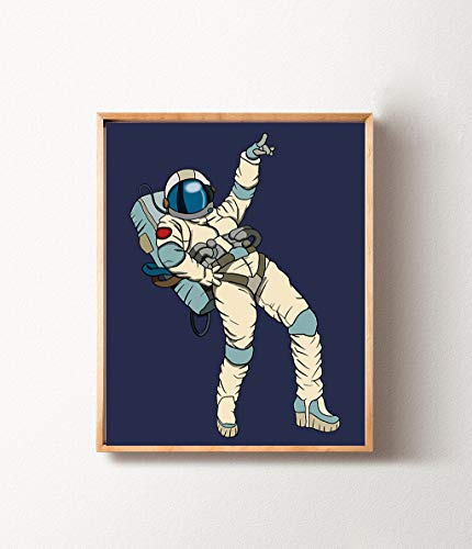 Crpbku 5 Set- Powerful Astronaut Print,Astronaut Inspirational Aerospace Posters,Science Education Wall Art,High School Astronomy Classroom Decorations, Theme Posters For Classroom(Unframed,8"X10") #TOP3