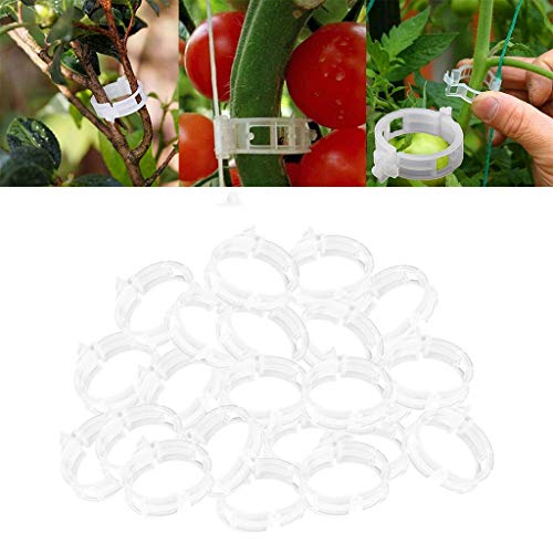 KHATI 200x Plastic Plant Support Garden Clips Cucumber Vines Clips Twine Clips