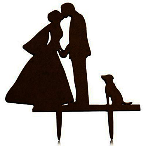 Il Villaggio degli Sposi Decoración para tarta con silueta de perro Cover
