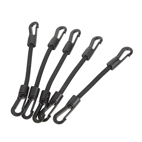 CORHAD 5piezas Correas Elásticas con Gancho Metálico Resistente Multiusos para Asegurar Equipaje Bicicletas y Motos Cintas Pequeñas De Sujeción para Camping Kayak y Actividades Al Aire