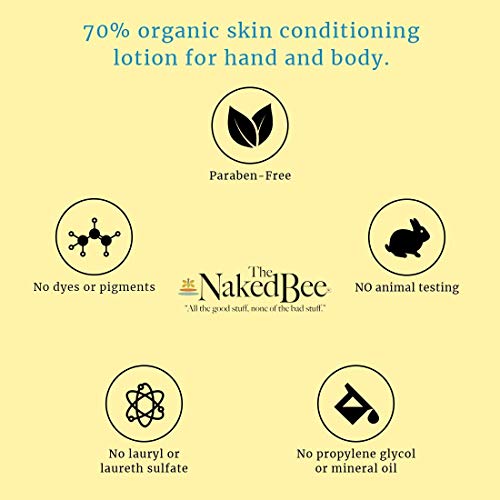 The Naked Bee Orange Blossom Honey Hand And Body Lotion 6.7Oz + Jasmine & Honey Moisturizing Hand & Body Lotion 8Oz + Natural Lip Color - Lotus Flower, Heather Rose, Ginger Berry #TOP7