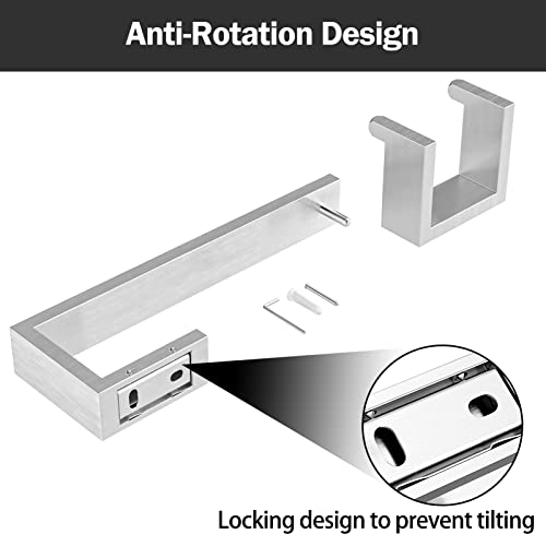 Luckin Modern Brushed Nickel Bathroom Hardware Set, Includes 24 Inch Bath Towel Bar, 4-Piece #TOP4