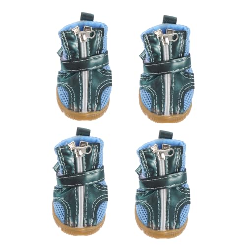 Garneck 4Piezas Botas para Perros Antideslizantes para Transpirable para Mascotas Protector De Patas para Perro