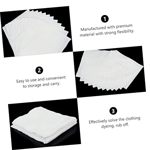 LALAFINA 48 Pçs 2 Conjuntos De Acessórios Anti-Tingido Folha De Pano De Lavanderia Pedaço De Papel M
