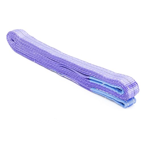 ALFA LOGISTIK WLL - Cinta de elevación (1 tonelada, 6 m, con trabillas, 1000 kg, poliéster)